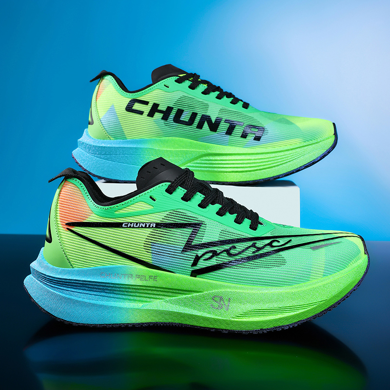 Carbon Plate Marathon Racing Shoes - Ultralichte carbonplaat raceschoenen, ademende mesh, schokabsorberende