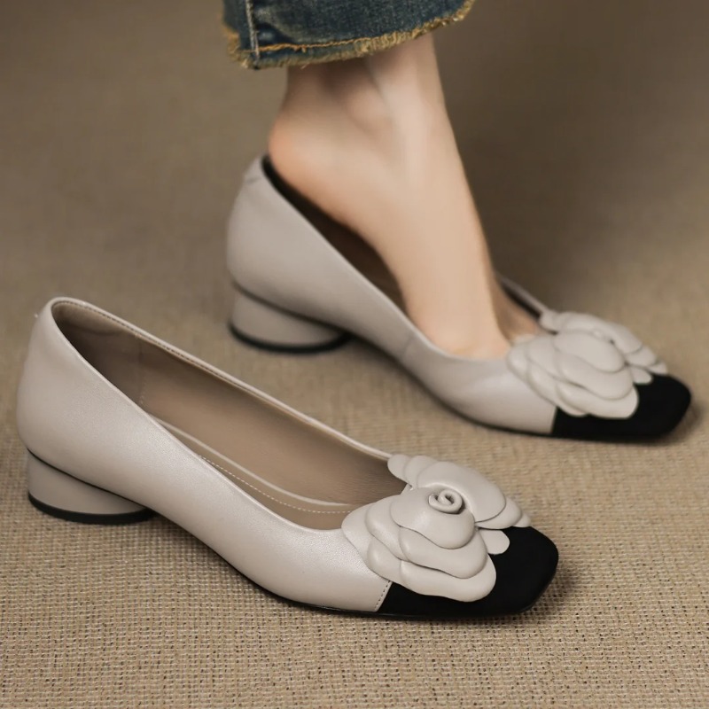 Heels - Plus size 34-41 vrouwen schapenvacht mix