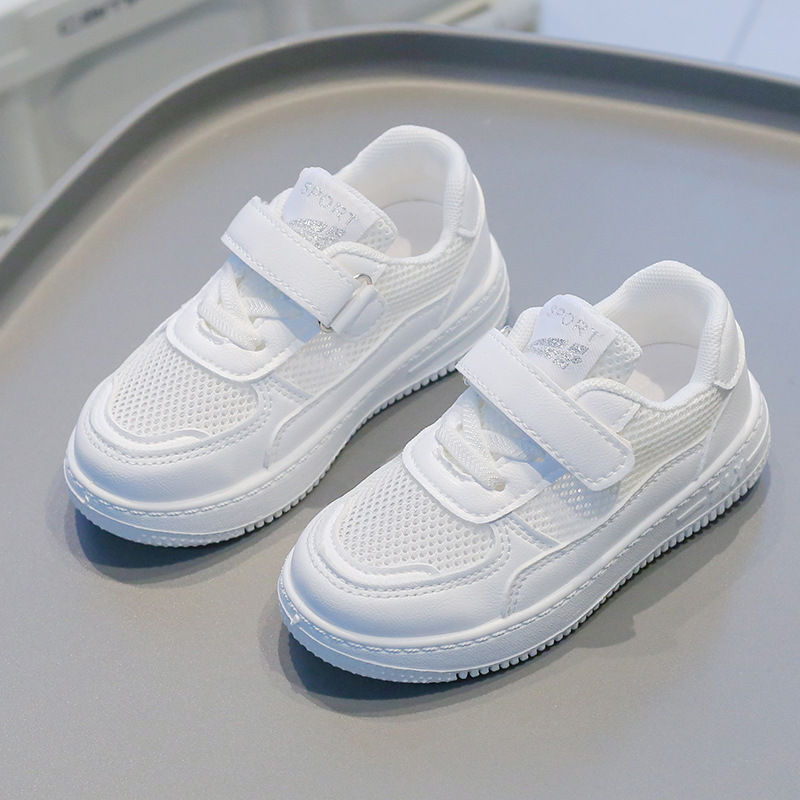 Breathable Mesh Athletic Shoes - Nieuwe witte kinderschoenen holle zomer jongens