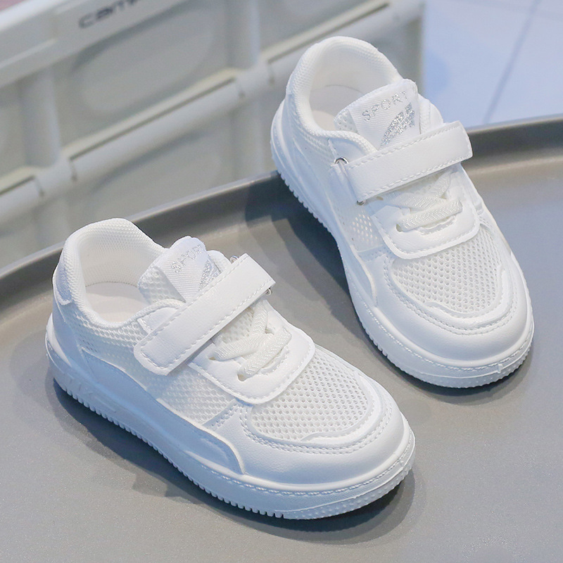 Nieuwe witte kinderschoenen ho - Breathable Mesh Athletic Shoes recensie en prijs