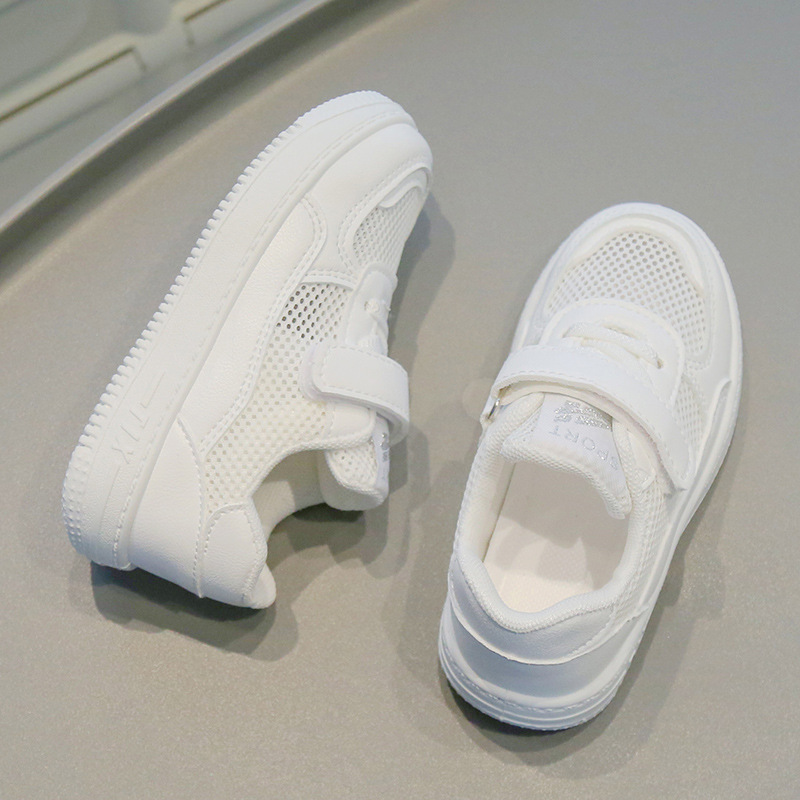 Nieuwe witte kinderschoenen ho - Breathable Mesh Athletic Shoes recensie en prijs